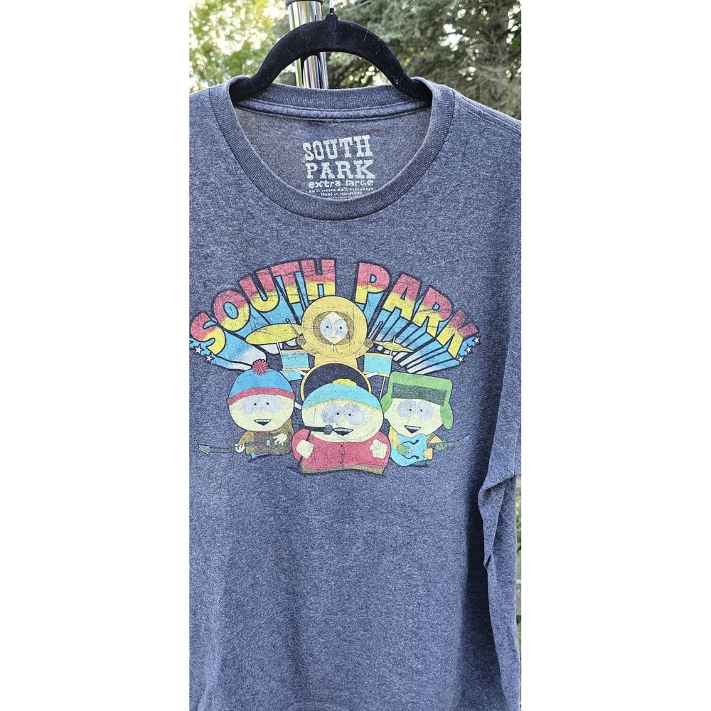 South‎ Park Graphic Tee Gray Crew Neck Men's Size X- Large-Vintage - 2011